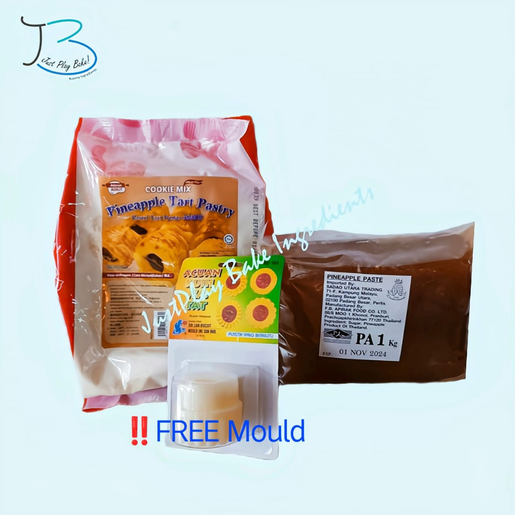 Pineapple Tart Pastry + Pineapple Jam 1kg (Free mould) Shopee Malaysia