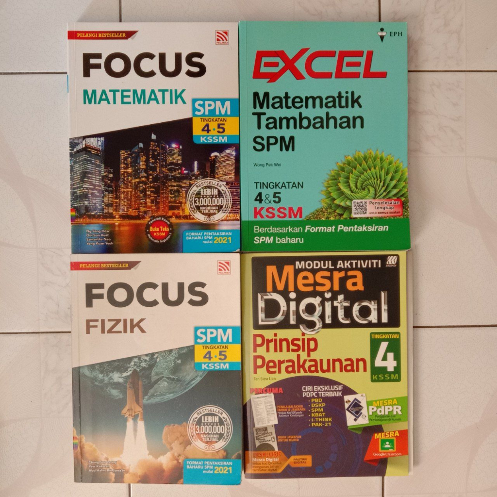Focus/Excel Matematik, Fizik, Add Math Reference Book (Buku Rujukan ...