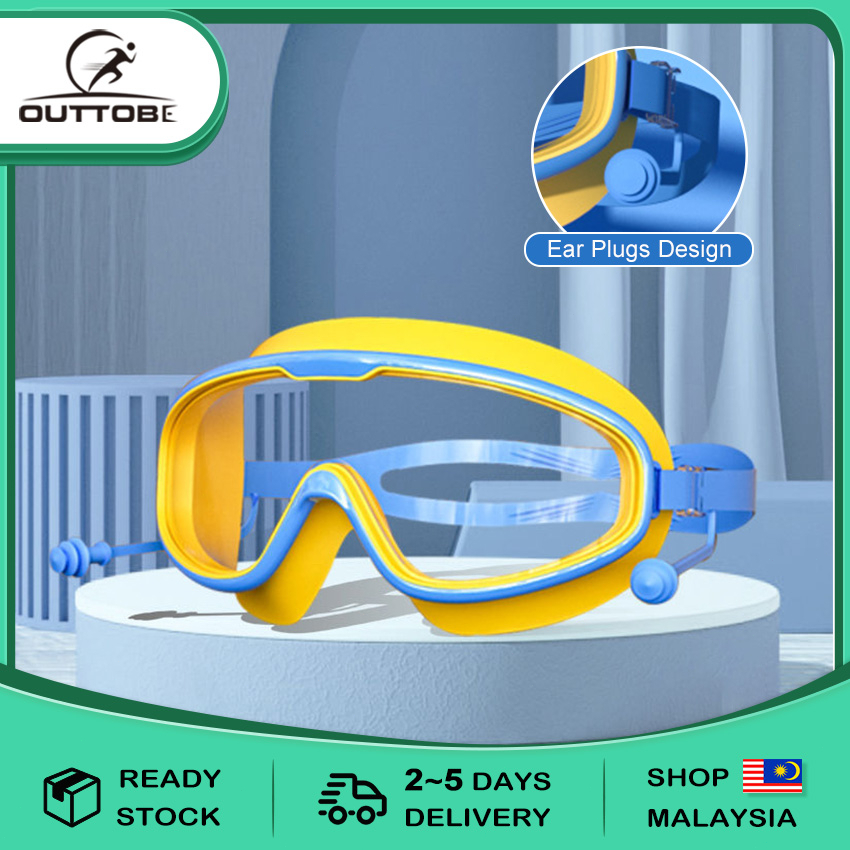 Outtobe Children Swimming Goggles Anti Fog Swim Glasses Wide Vision