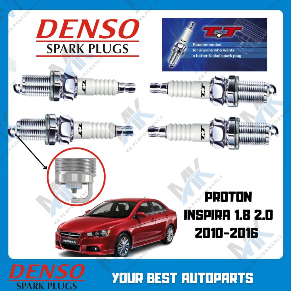 TT Spark Plug Denso Nickel K20TT Proton Inspira 20102016 1Box=4pcs