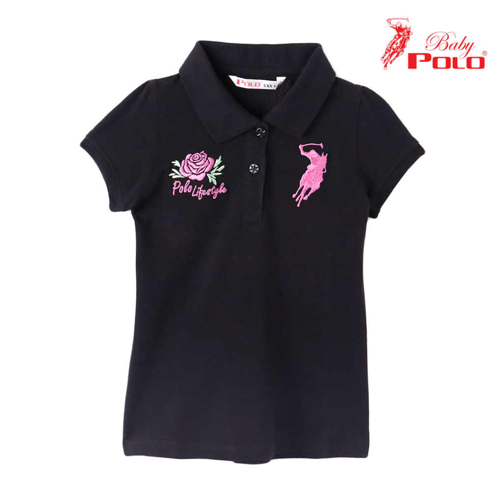 Polo Kids Girl Short Sleeve Collar Tee 01102290 Shopee Malaysia