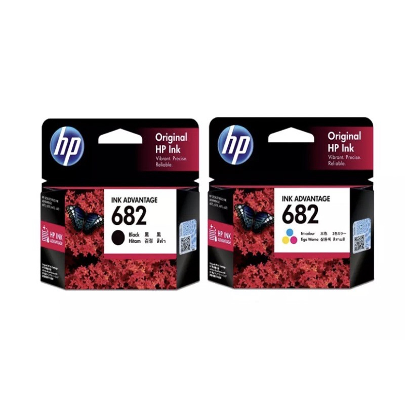 Hp Black Tri Colour Original Ink Cartridge Shopee Malaysia