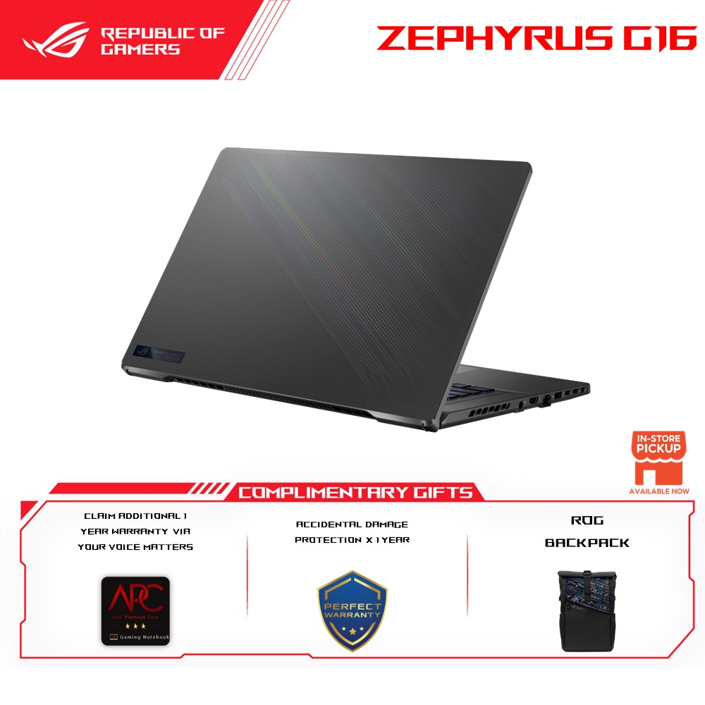 Asus ROG Zephyrus GU603V-VN4018W Gaming Laptop (Intel 13th i9, 32gb ram,  1tb ssd, Nvidia RTX4060, 16