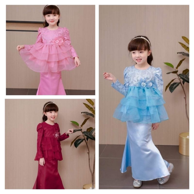Set Puteri Organza kanak-kanak, # baju raya | Shopee Malaysia