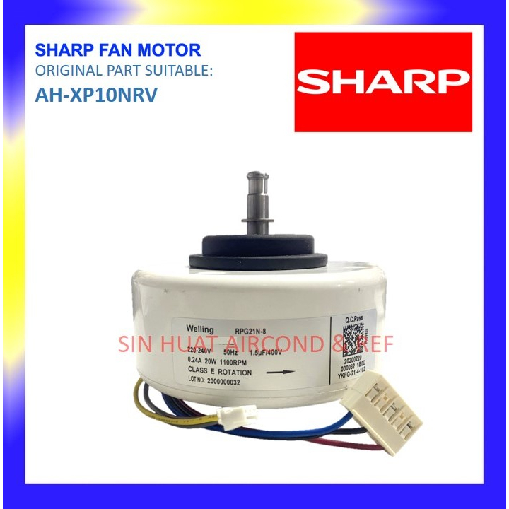 (ORIGINAL PART) SHARP INDOOR FAN MOTOR AH-XP10NRV GENUINE AIRCOND WALL ...