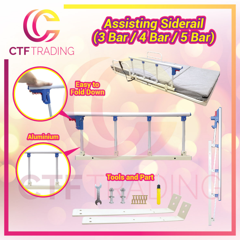 Fall Protection Railing Bedside Fence Aluminum Alloy Big Bed Guardrail ...