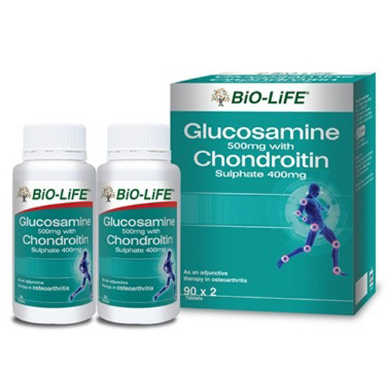 BioLife Glucosamine 500mg With Chondroitin Sulphate 400mg ( 2 x 90