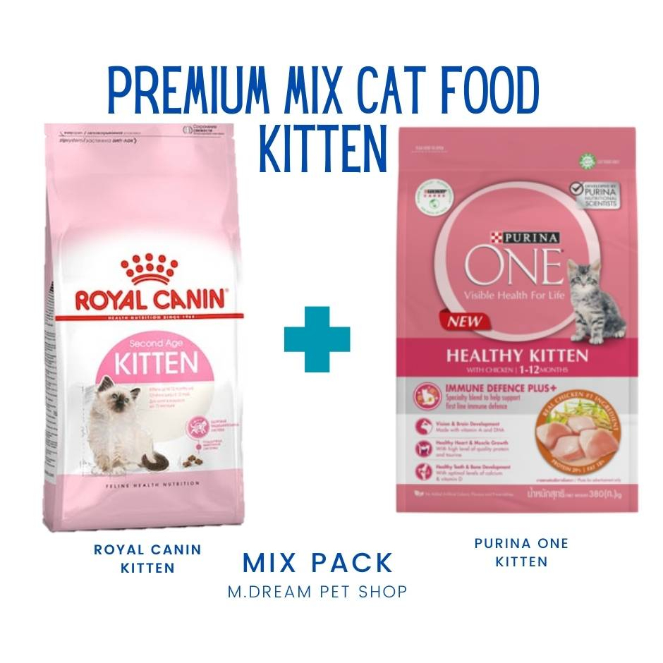 Premium Mix Cat Food Royal Canin Kitten Mix Purina One Kitten