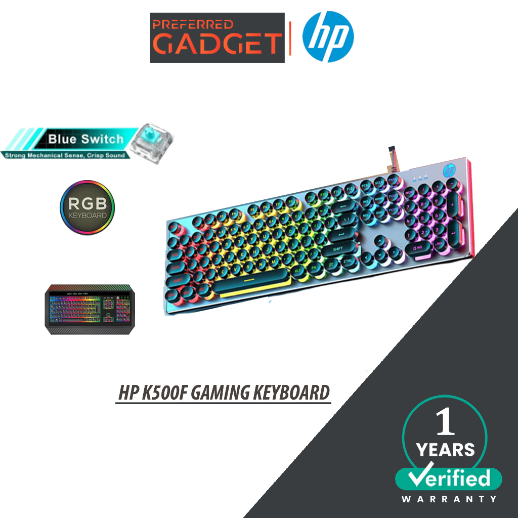 HP K500Y Mechanical Wired Gaming Keyboard Dynamic Light Effect Metal