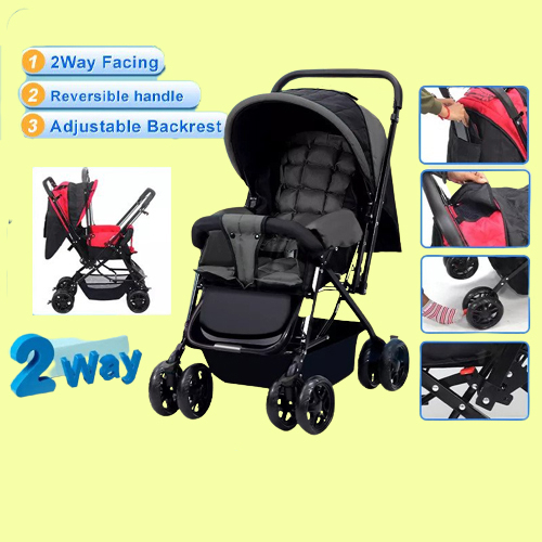 [Ship From Sabah] 2 Way Facing Stroller Reversible Handle Stroller