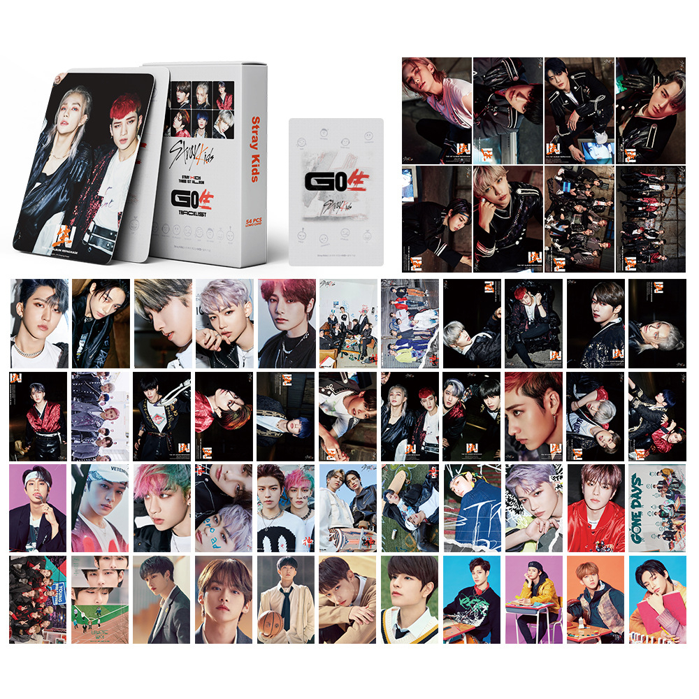 55 Cartes Photo Stray Kids - Lot De Cartes Lomo, Collection Kpop - Pour Fans, Décoration Chambre, Cadeau - Membres Inclus