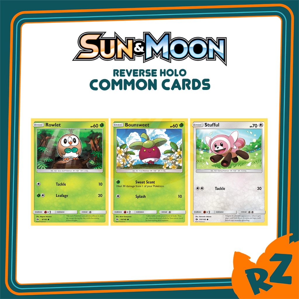 [Original] Pokemon TCG Card Game Rowlet Bounsweet Stufful Common