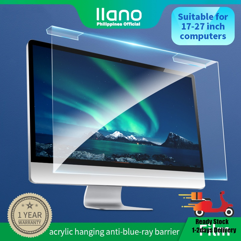 llano 1727'' Monitor Screen Protector Free Installation Acrylic Baffle