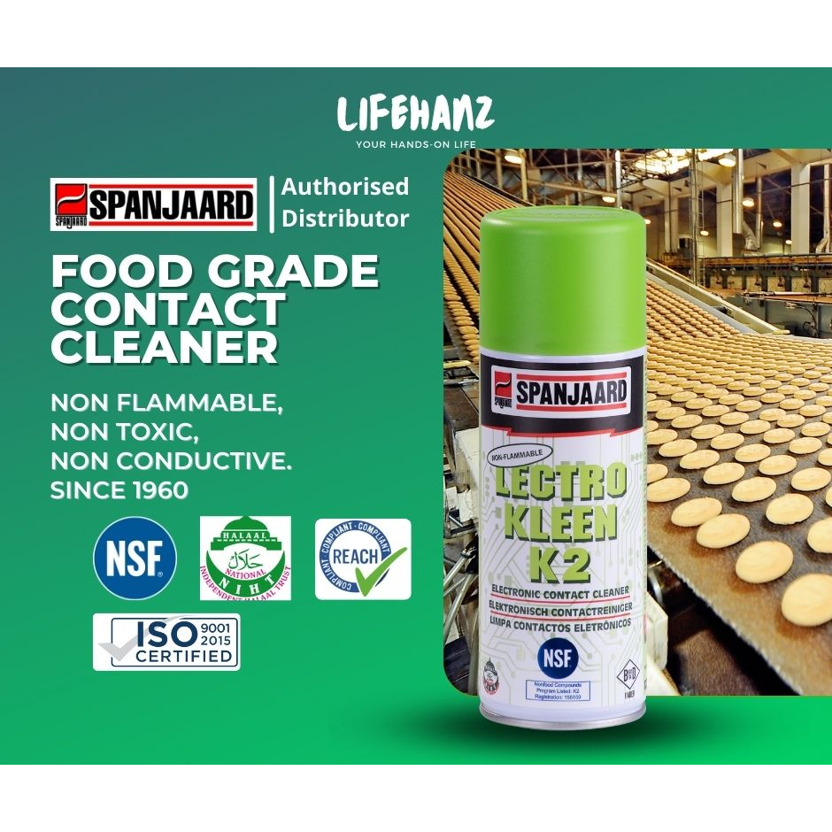 Spanjaard Food Grade Contact Cleaner Spray 400g Shopee Malaysia