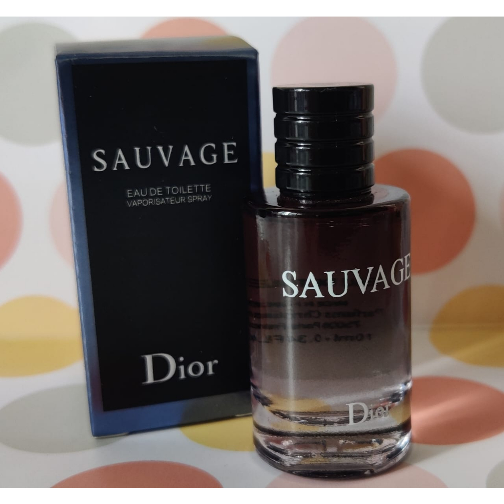 ORIGINAL Miniature Eau De Toilette SAUVAGE by DIOR 10ml Shopee Malaysia