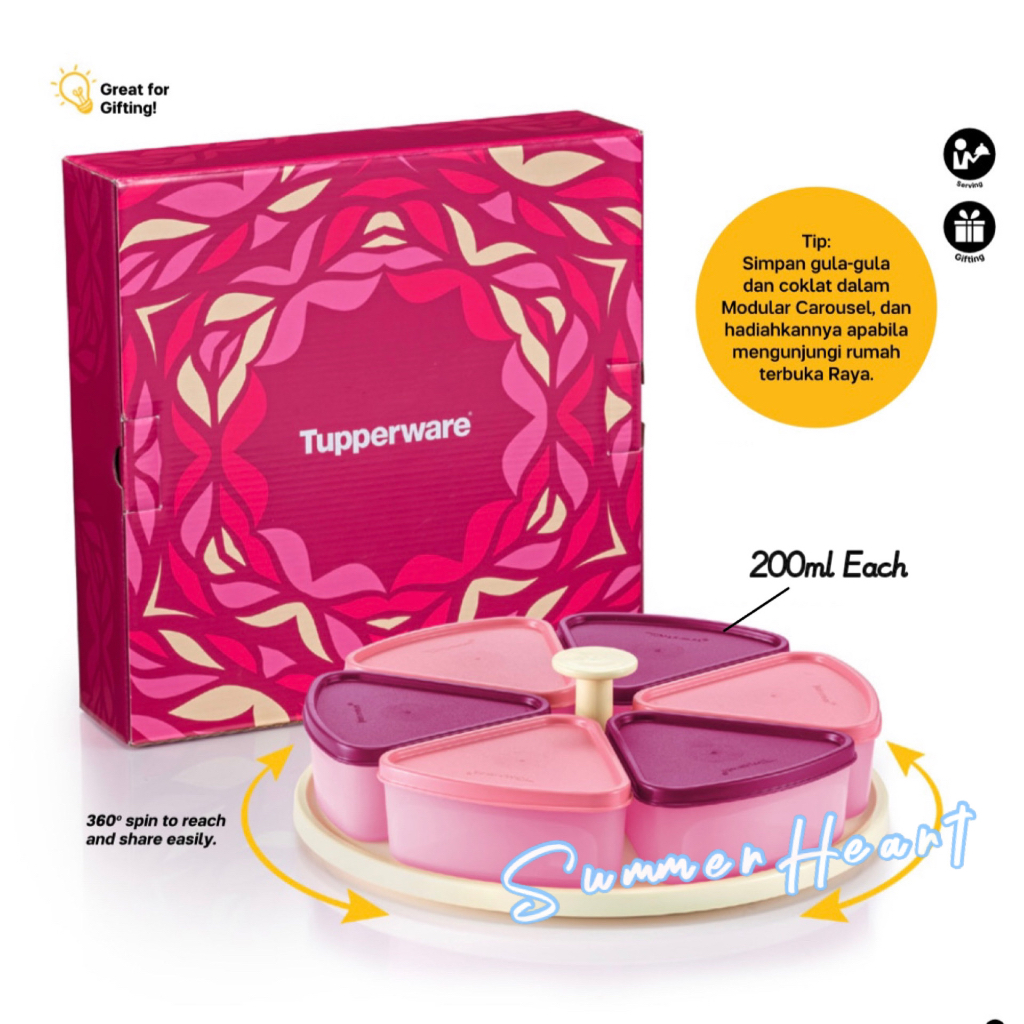 💜Raya 2023💜 Tupperware Modular Carousel with Gift Box | Shopee Malaysia