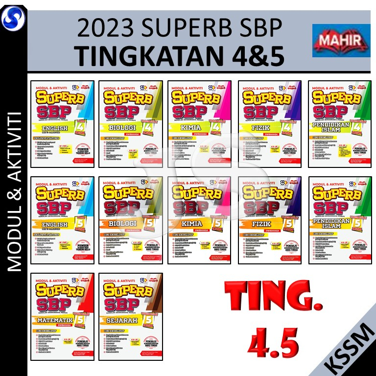 SUPERB SBP TINGKATAN 4&5 FIZIK,KIMIA,BIOLOGI,SEJARAH,ENGLISH,MATEMATIK ...