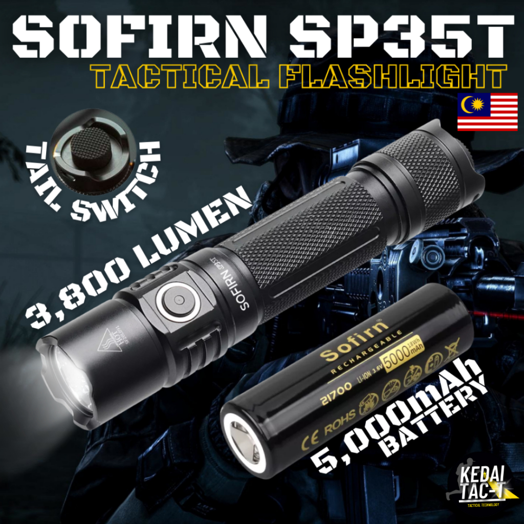 SOFIRN SP35T - 3800 LUMEN High Performance Flashlight Full Set with ...