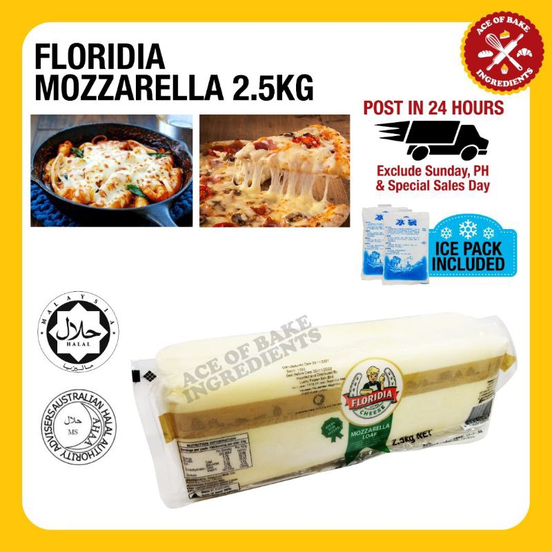 FLORIDIA MOZZARELLA CHEESE BLOCK 2.5KG Shopee Malaysia