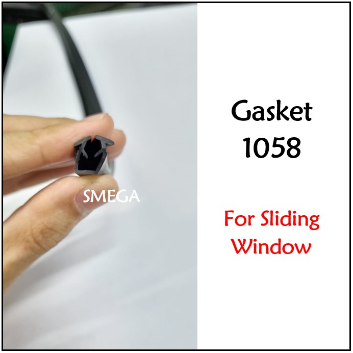 SMEGA 1058 (Meter) Sliding Window Rubber/Gasket/ Tingkap Getah Black ...