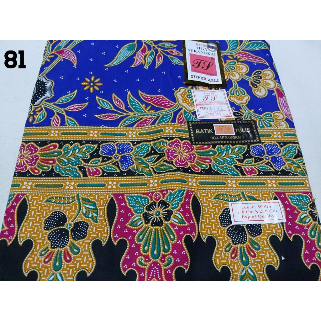 Kain Batik Tiga Serangkai Siap Jahit Super Asli Cotton Serap Air