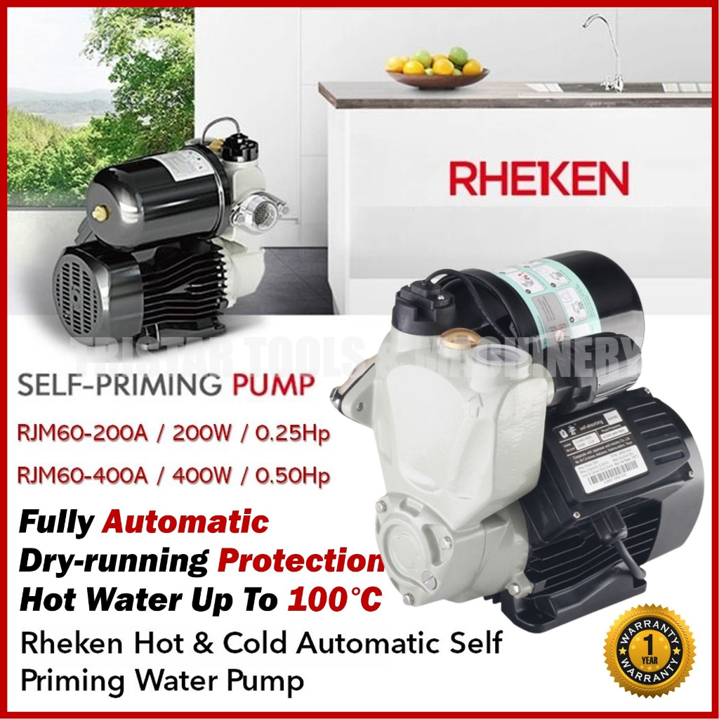 Rheken RJM60200A / RJM60400A Hot & Cold Automatic Self Priming Water