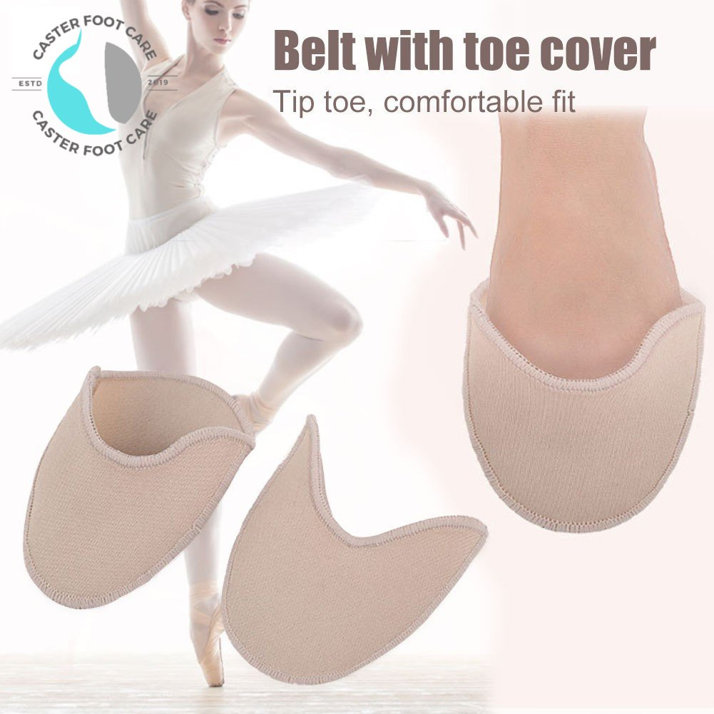 JUMUU 1Pair Gel Toe Caps Soft Ballet Pointe Dance Athlete Shoe Pads For