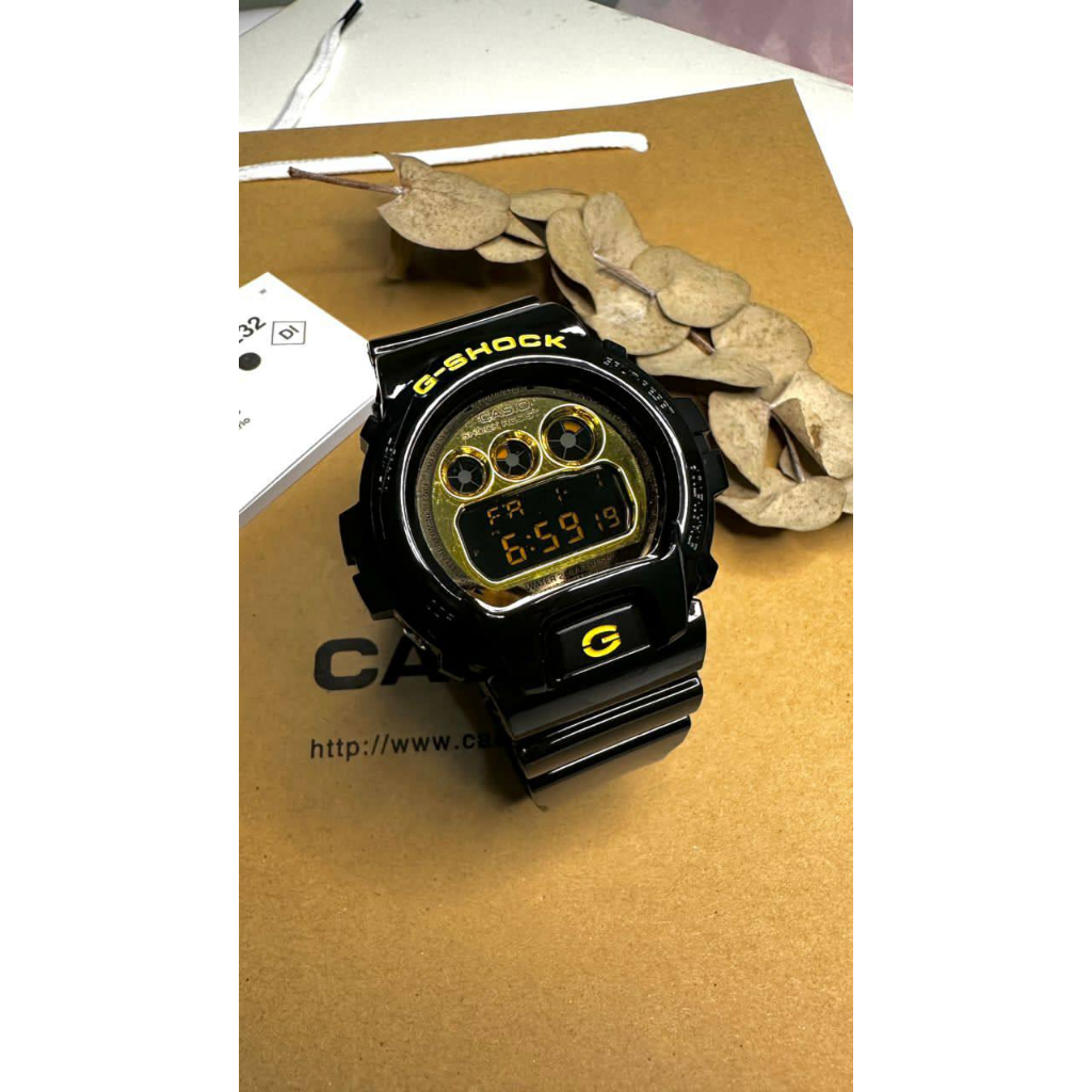 READYSTOCK GSHOCK DW6900CB1 BLACK GOLD V2 Shopee Malaysia