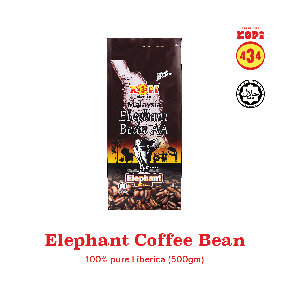 Muar kopi 434 100 Elephant bean 500gm pure Liberica Shopee Malaysia