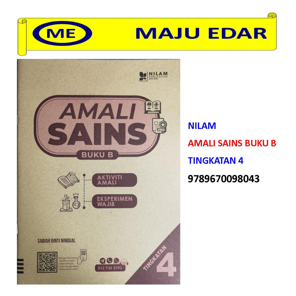 2023 NILAM AMALI SAINS BUKU B TINGKATAN 4 | Shopee Malaysia