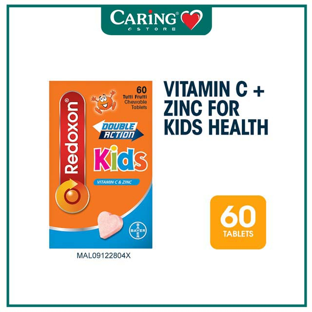 REDOXON KIDS DOUBLE ACTION VITAMIN C & ZINC CHEWABLE TABLET 60’s Shopee Malaysia