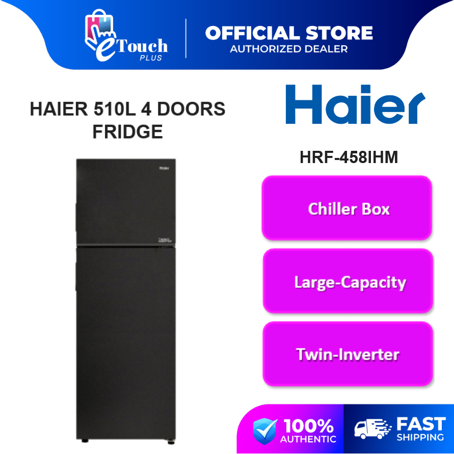 Haier 2Door 458L Refrigerator Twin Inverter 5 Star Energy Saving [HRF