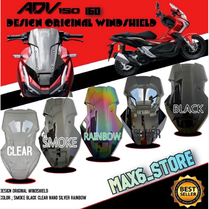 Honda ADV150 ADV160 Visor Windshield Thick Standard Model Design ...