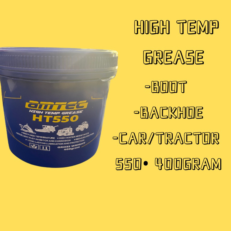 HIGH TEMPERATURE GREASE AMTEC FOR BOOT BACKHOE CAR TRACTOR 400GRAM