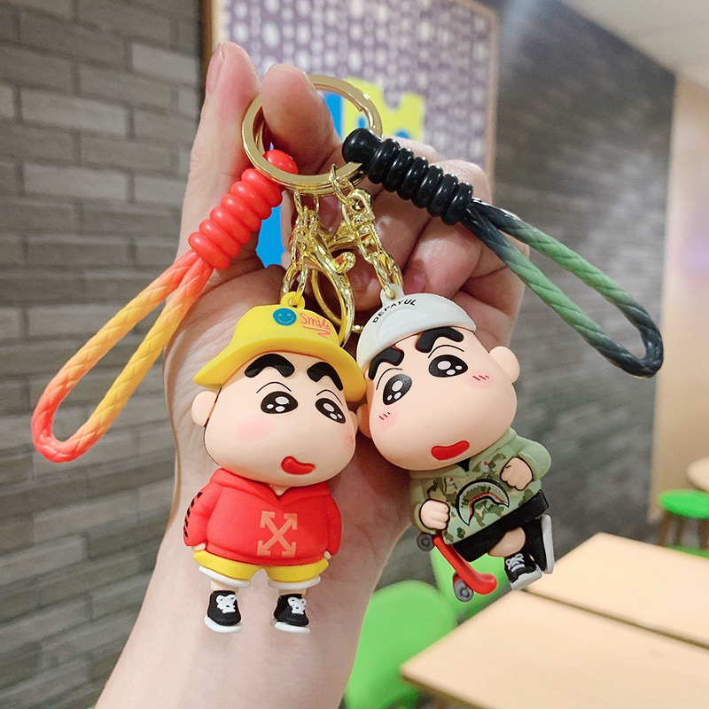 Crayon Shin-chan keychain fashion design key ring cartoon design ...