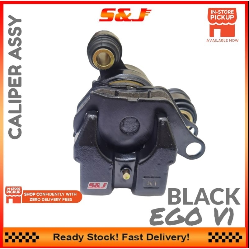 EGO EGOS V1 CALIPER ASSY FRONT KELIPER PUMP BAWAH BLACK NO INCLUDE ...