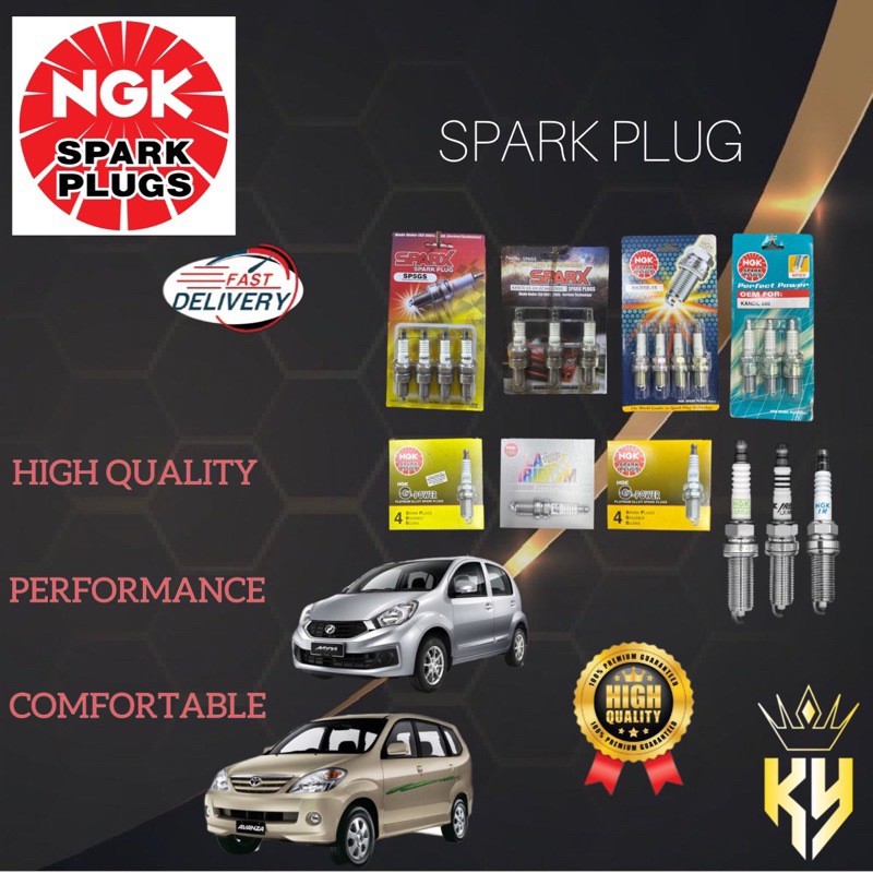 NGK SPARK PLUG PERODUA MYVI, TOYOTA AVANZA 2007 (GPOWER) ((DCPR7EGP