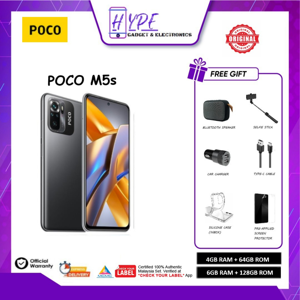 Xiaomi POCO M5s (4+64GB/6+128GB) | Shopee Malaysia
