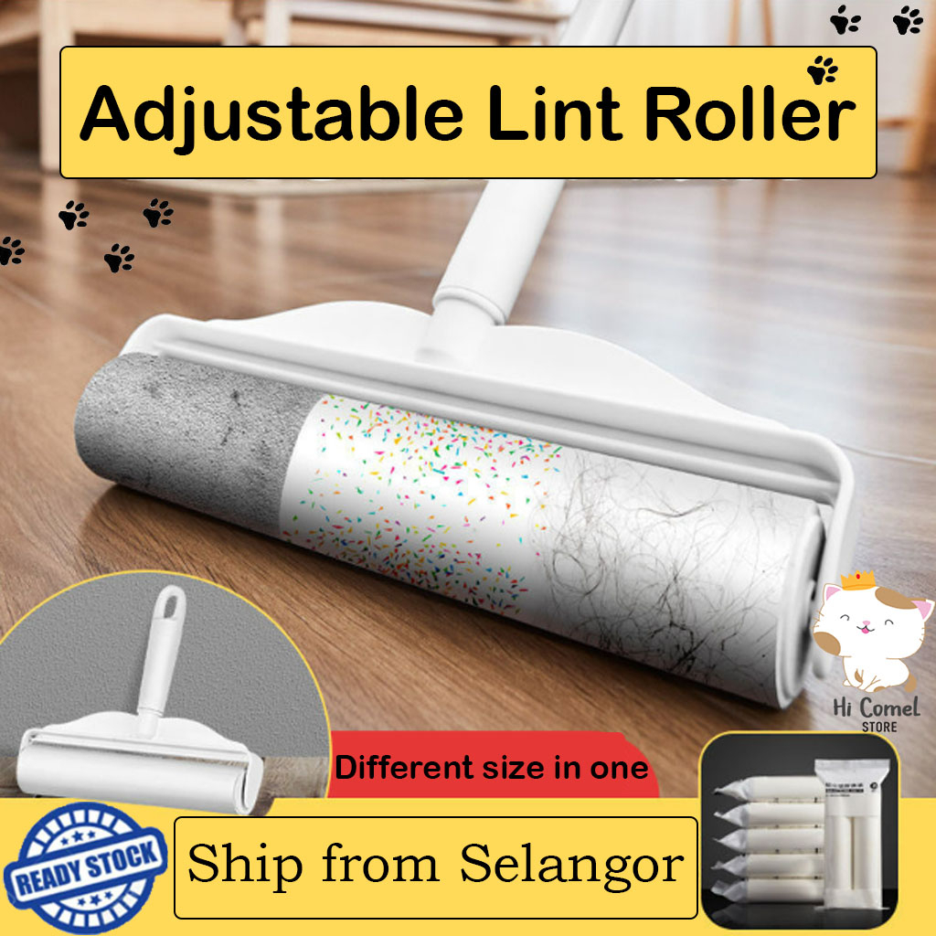 Sticky Lint Roller Detachable Dust Hair Pet Fur Remover Bulu Baju Cover