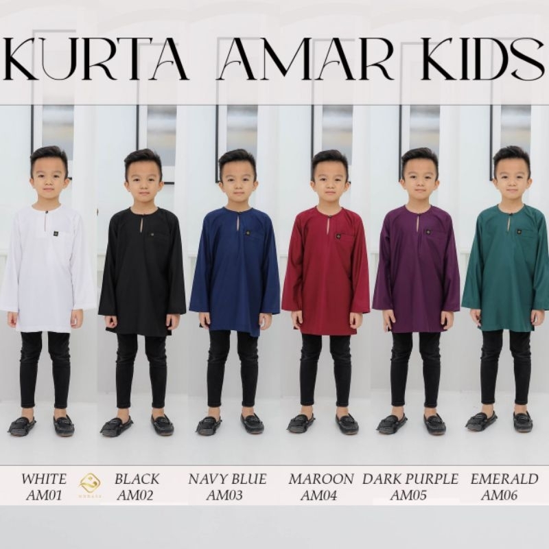 Kurta Teluk Belanga Amar KidsKurta johor KanakkanakBaju kurta budak