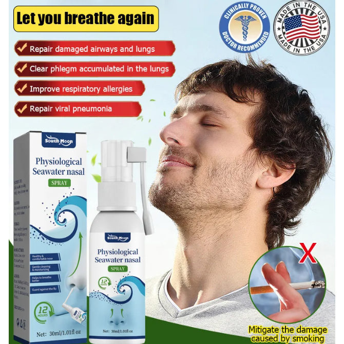 Physiological Seawater Nasal Spray nasal cleansing nasal itching nasal