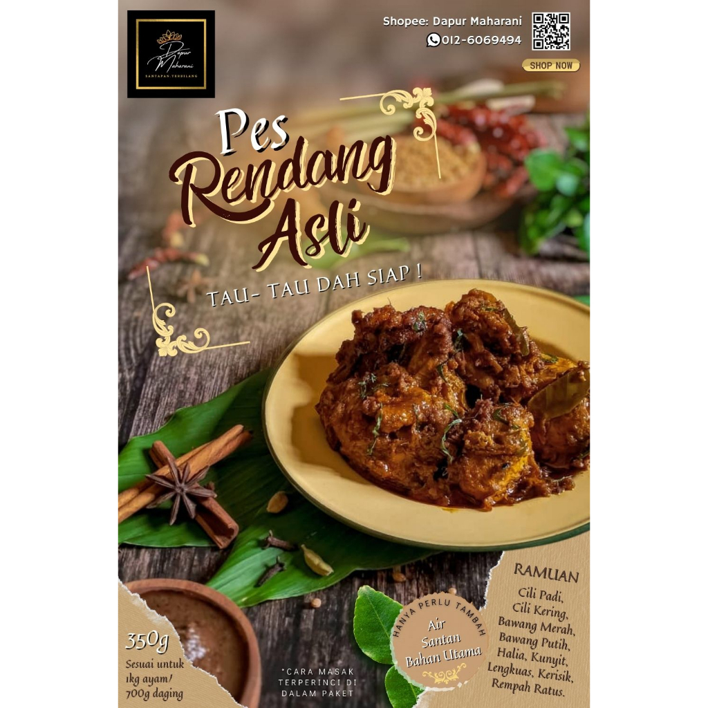 PES RENDANG ASLI DAPUR MAHARANI | Shopee Malaysia