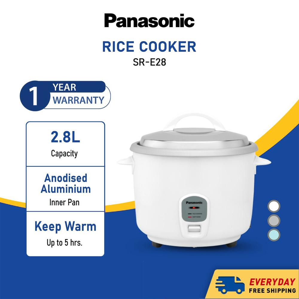 PANASONIC RICE COOKER SRE28 2.8L DURABLE AND HIGH PERFORMANCE PERIUK