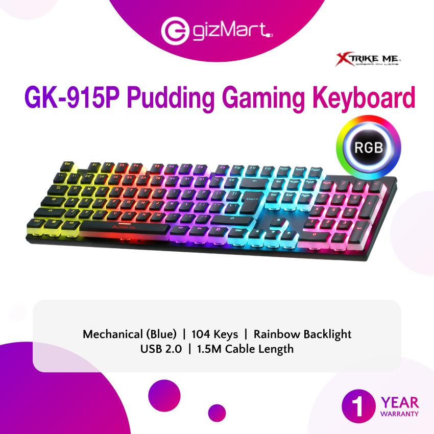 XTRIKE ME GK915P Puddings Keycap Wired Mechanical Gaming Keyboard