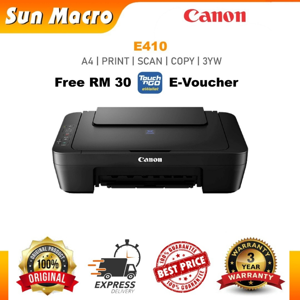 CANON E410 PRINTER (INCLUDES FULL SET ORI INK) Shopee Malaysia