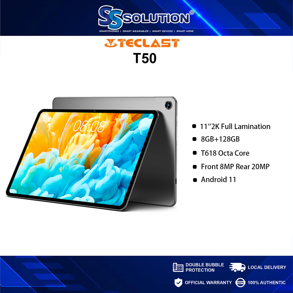 Teclast T50 l 8GBRAM + 128GBROM l 11" 2K Full Lamination l T618 Octa ...