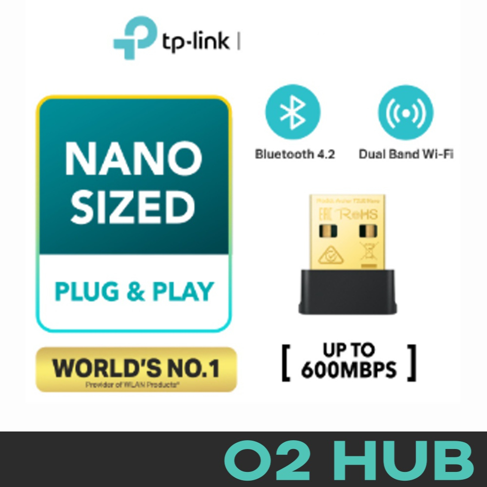 TP Link Archer T2UB Nano AC600 5GHz 2 4GHz Dual Band Nano USB Size WiFi Adapter