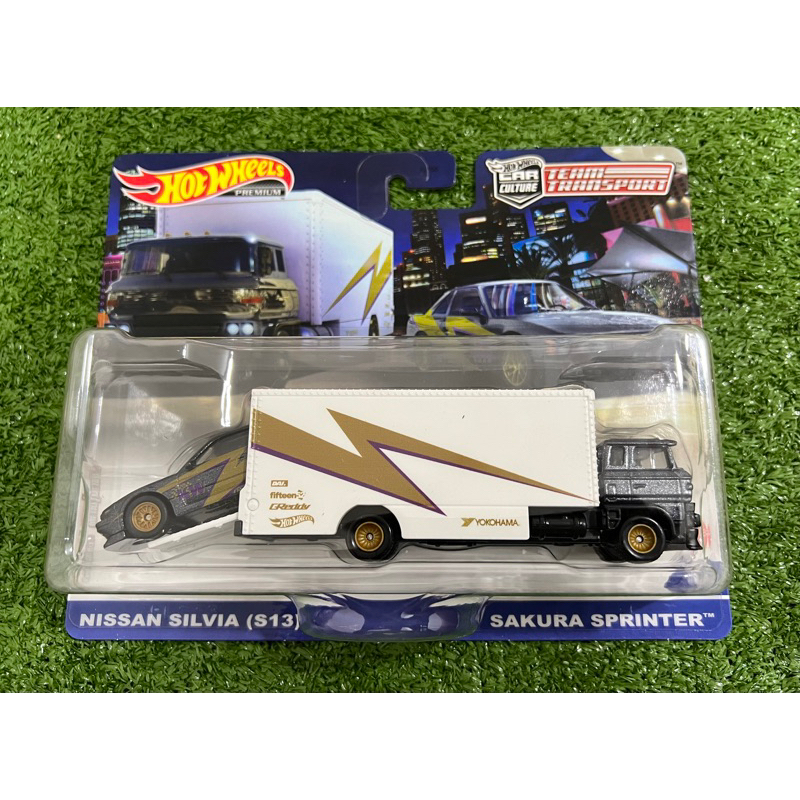 Hot Wheels Premium Team Transport Nissan Silvia S13 And Sakura Sprinter Shopee Malaysia