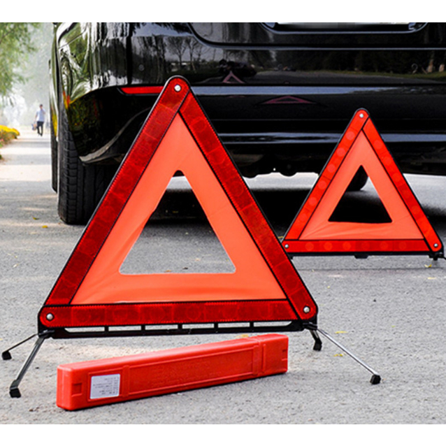 Car Reflective Foldable Road Emergency Red Triangle Roadside Car ...