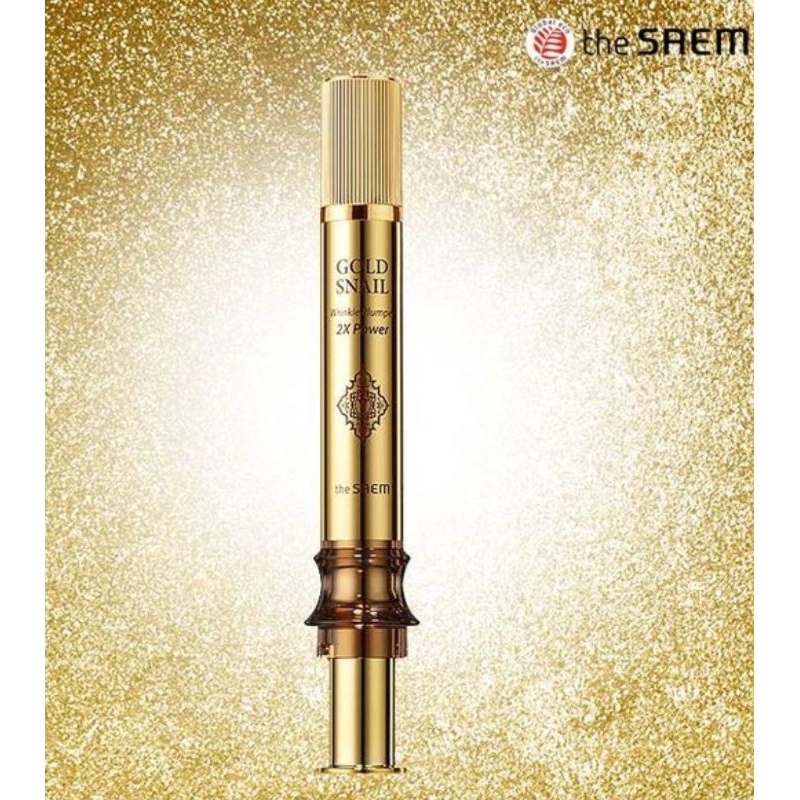 The Saem Gold Snail Wrinkle Plumper 2X Power (12ml) | Shopee Malaysia